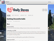 Tablet Screenshot of dailydevos.org